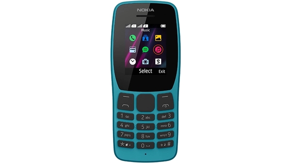 Điện Thoại Nokia 110 DS Xanh mặt chính diện
