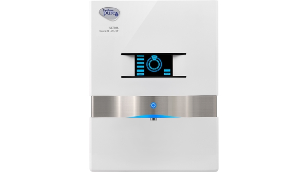 Máy lọc nước Unilever Pureit Mineral RO+UV+MF Trắng mặt chính diện