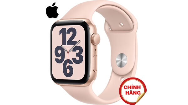 Apple Watch SE GPS 44mm vỏ nhôm dây cao su Hồng