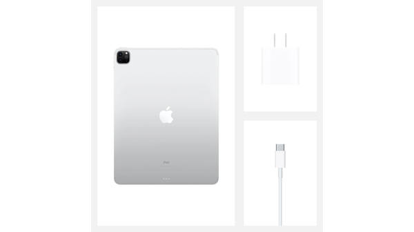 Máy tính bảng iPad Pro 12.9 inch Wifi Cell 128GB MY3D2ZA/A Bạc 2020 bộ đi kèm