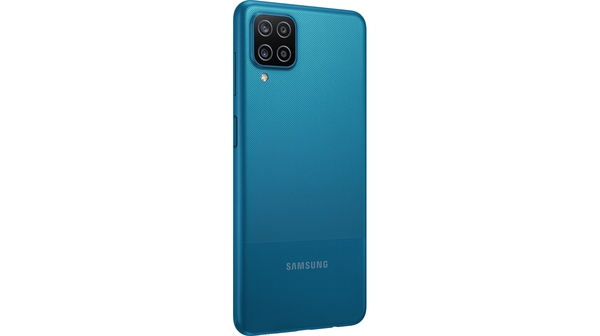 Điện thoại Samsung Galaxy A12 128GB Xanh mặt lưng nghiêng trái