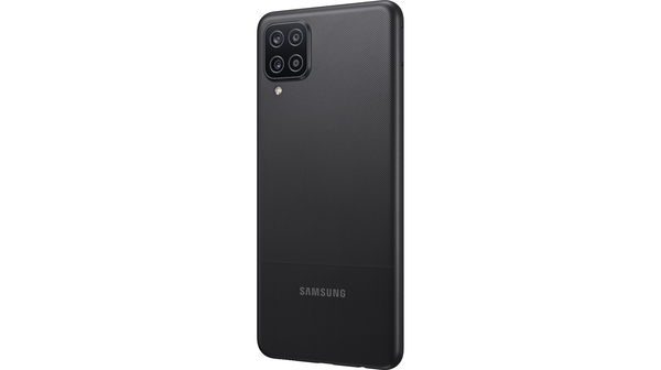 Điện thoại Samsung Galaxy A12 128GB Đen mặt lưng nghiêng phải