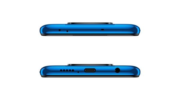 Điện thoại Xiaomi POCO X3 6GB/128GB Xanh Dương mặt cạnh trên dưới