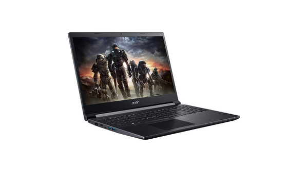 Laptop Acer Aspire 7 A715-41G-R282 R5-3550H 15.6 inch NH.Q8SSV.005 mặt nghiêng trái