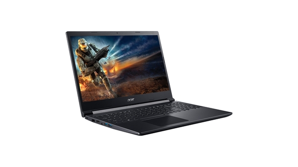 Laptop Acer Aspire 7 A715-41G-R150 R7-3750H 15.6 inch NH.Q8SSV.004 mặt nghiêng trái