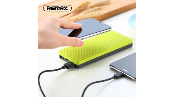 Pin sạc dự phòng không dây Remax 10.000mAh RPP-103 Xanh Lá