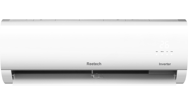 Máy lạnh Reetech Inverter 1.5 HP RTV12-BK-BT mặt chính diện
