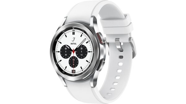 Đồng hồ thông minh Samsung Galaxy Watch4 Classic Bluetooth 42mm Bạc mặt nghiêng phải