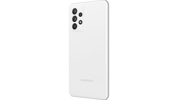 Điện thoại Samsung Galaxy A52s 5G 8GB/128GB Trắng mặt lưng nghiêng phải