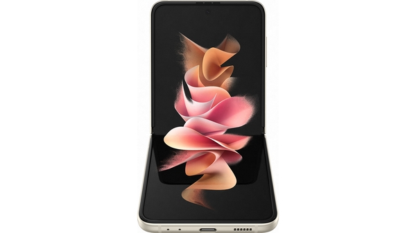 Điện thoại Samsung Galaxy Z Flip 3 128GB Kem mặt chính diện