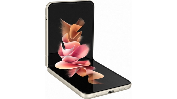 Điện thoại Samsung Galaxy Z Flip 3 256GB Kem mặt nghiêng