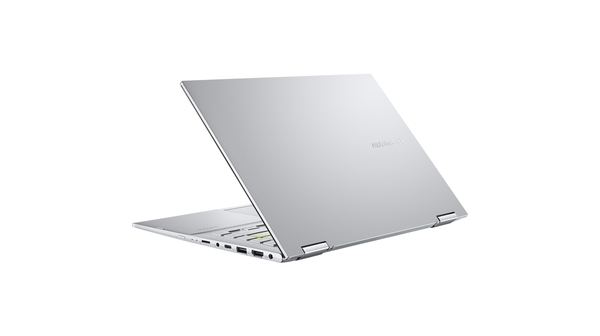 Laptop Asus Vivobook Flip TP470EA-EC027T mặt lưng nghiêng trái