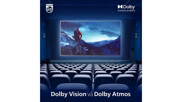 Android Tivi Philips 4K 70 inch 70PUT8215/67 công nghệ Dolby
