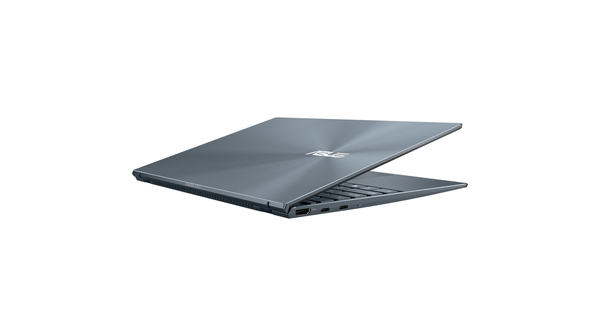 Laptop Asus ZenBook UX425EA-KI817T i5-1135G7 mặt lưng nghiêng trái