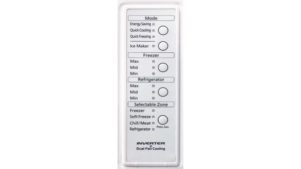 Tủ lạnh Hitachi Inverter 390 lít R-FVY510PGV0 (GMG) bảng điều khiển trực quan