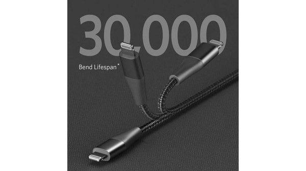 Cáp Type C to Lightning Anker PowerLine+ II 0.9m A8652 Đen