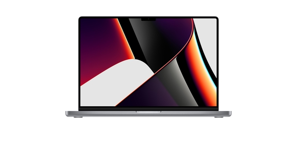 Macbook Pro 16'' M1 Pro 2021 10-core MK183SA/A Xám mặt chính diện