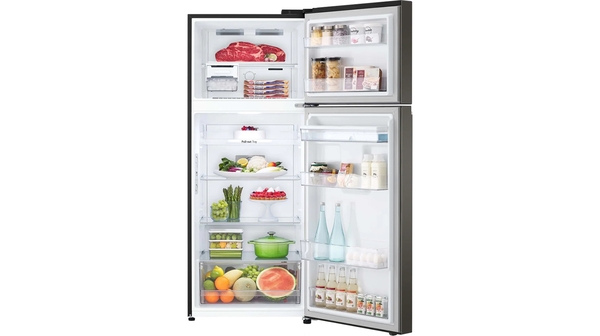 Tủ lạnh LG Inverter 374 lít GN-D372BL bên trong tủ có thực phẩm