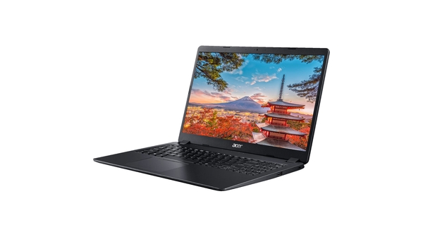Laptop Acer Aspire 3 A315-56-38B1 i3-1005G1 (NX.HS5SV.00G) mặt nghiêng trái