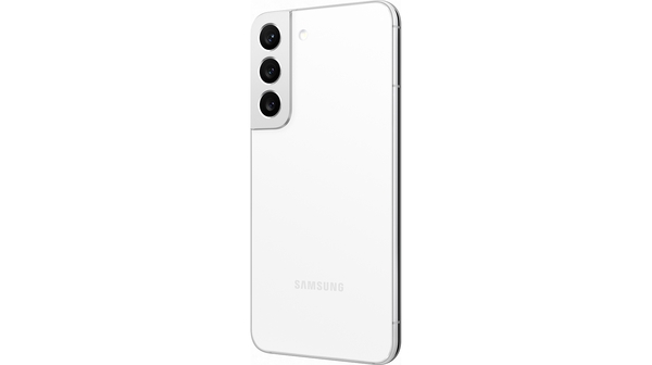 Điện thoại Samsung S22 8GB/128GB Trắng mặt lưng nghiêng phải