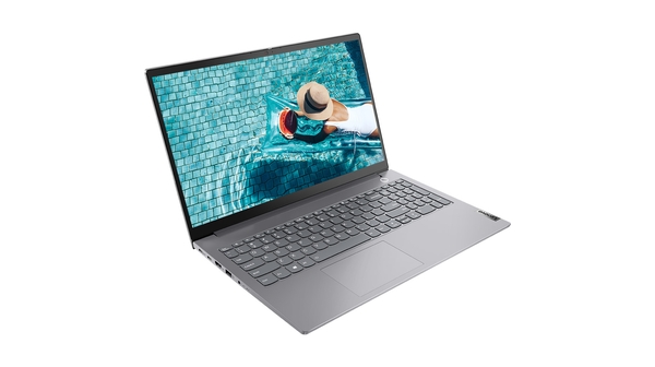 Laptop Lenovo ThinkBook15 G3 ACL R7-5700U (21A400CEVN) mặt nghiêng trái