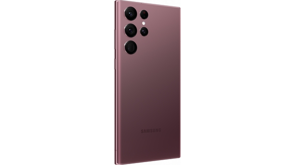 Điện thoại Samsung S22 Ultra 8GB/128GB Đỏ mặt lưng nghiêng trái