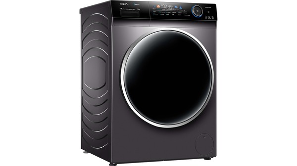 Máy giặt Aqua Inverter 11 kg AQD-DD1101G.PS mặt nghiêng trái