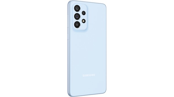 Điện thoại Samsung A33 5G 6GB/128GB Xanh mặt lưng nghiêng trái