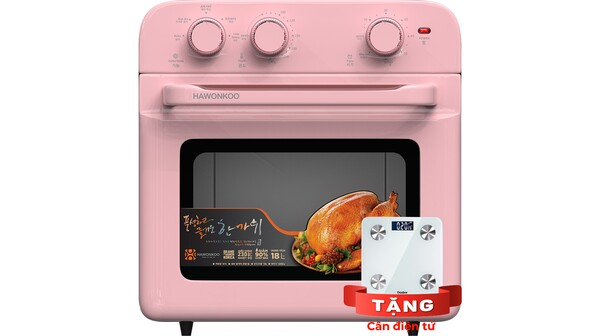 Nồi chiên không dầu Hawonkoo 18 lít AFH-180-PK Hồng