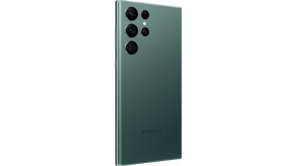 Điện thoại Samsung Galaxy S22 Ultra 5G 128GB Xanh lá mặt sau nghiêng phải