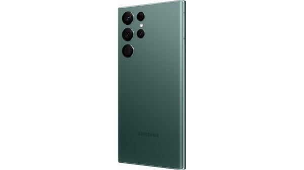 Điện thoại Samsung Galaxy S22 Ultra 5G 128GB Xanh lá mặt sau nghiêng trái
