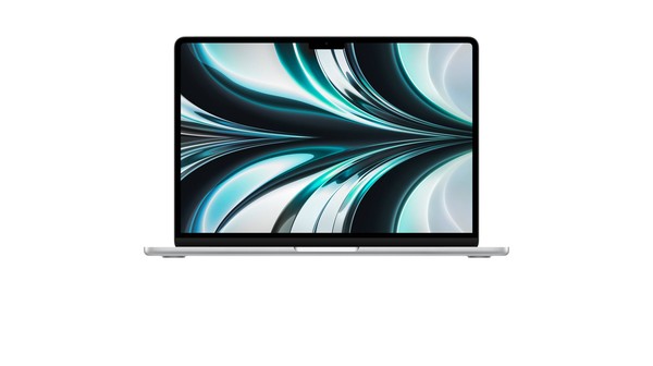Laptop Macbook M2 2022 13.6 inch 10C MLY03SA/A Bạc mặt chính diện