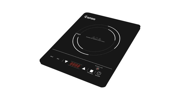 Bếp hồng ngoại đơn Rapido RC2000ES mặt nghiêng