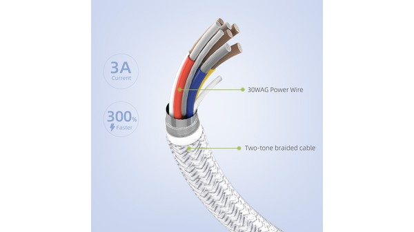 Cáp sạc Innostyle PowerFlex USB-C To Lightning 1.5m ICL150AL Bạc