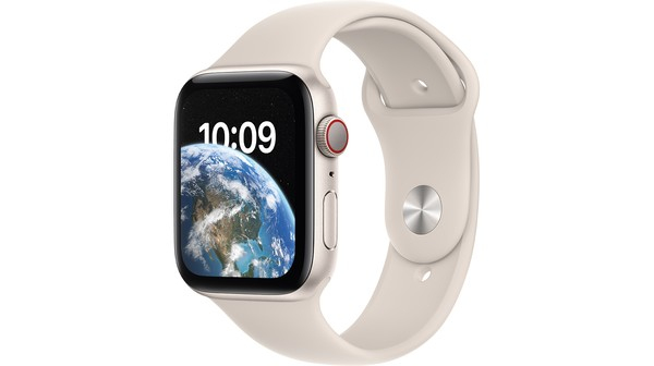 Apple Watch SE LTE 44mm viền nhôm dây silicone Starlight MNPT3VN/A