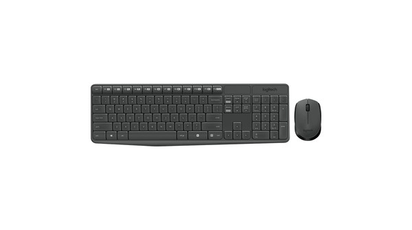 Bộ Bàn phím và Chuột không dây Logitech MK235 Xám (920-007937)