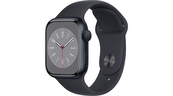 Apple Watch S8 GPS 41mm viền nhôm dây silicone Đen Xanh MNP53VN/A