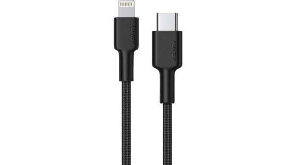 Cáp sạc Aukey Type-C to Lightning MFI CB-CL3 0.9 mét Đen