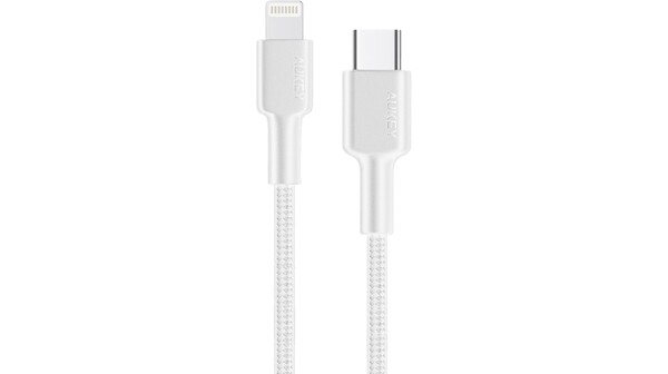 Cáp sạc Aukey Type-C to Lightning MFI CB-CL3 0.9 mét Trắng