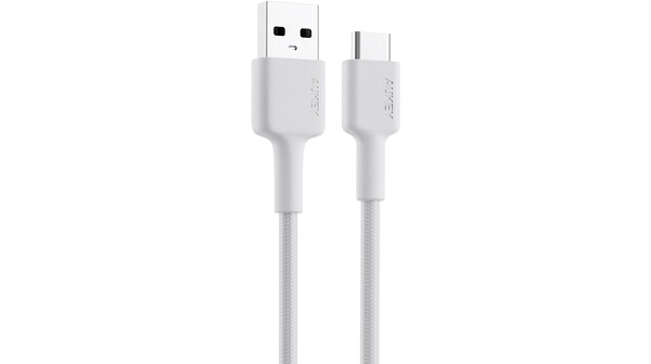 Cáp sạc Aukey USB-A to USB-C 0.9m CB-CD30 Trắng