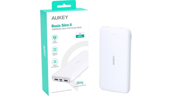 Pin sạc dự phòng Aukey PB-N99 10.000mAh Trắng