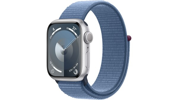 Apple Watch Series 9 GPS 41 mm viền bằng nhôm dây vải Sport Loop Winter Blue