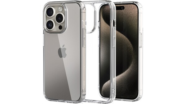 Ốp lưng iPhone 15 Pro Max Mipow Silicone TPU trong suốt ST15D-CR