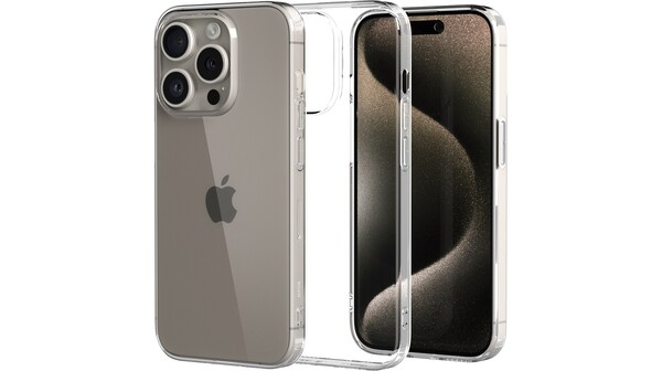 Ốp lưng iPhone 15 Pro Mipow trong suốt Tempered PS15C-CR