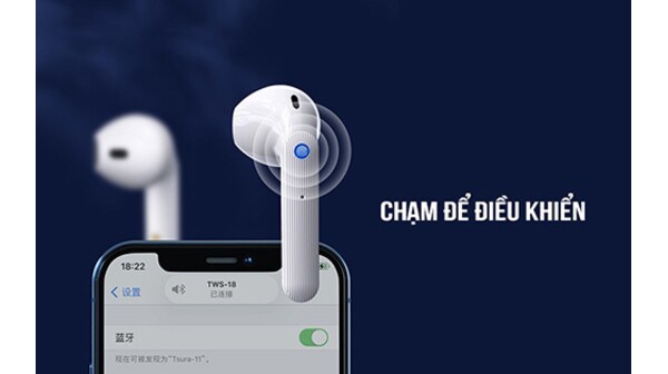 Tai nghe Bluetooth TWS Remax TWS18 Trắng