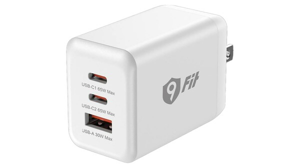 Củ sạc 9Fit PD 65W 1A2C GaN 9FAC002W Trắng