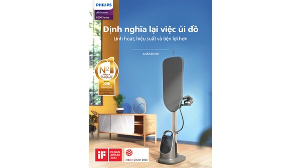 Bàn ủi hơi nước đứng Philips AIS8540/80