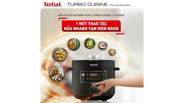 Nồi áp suất điện Tefal 5 lít CY754830