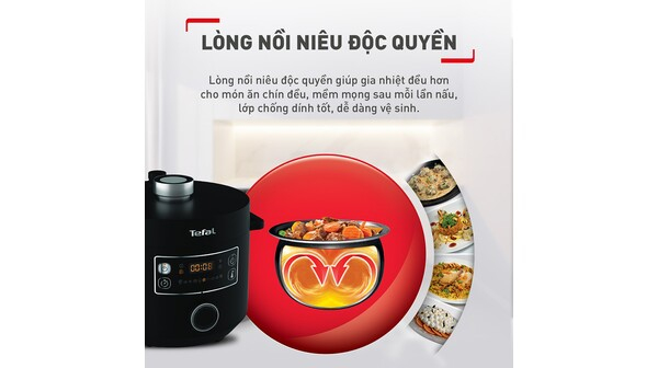 Nồi áp suất điện Tefal 5 lít CY754830