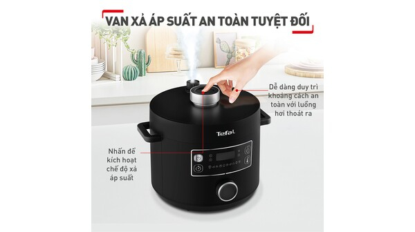 Nồi áp suất điện Tefal 5 lít CY754830